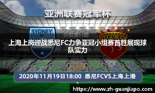 上海上岗迎战悉尼FC力争亚冠小组赛首胜展现球队实力